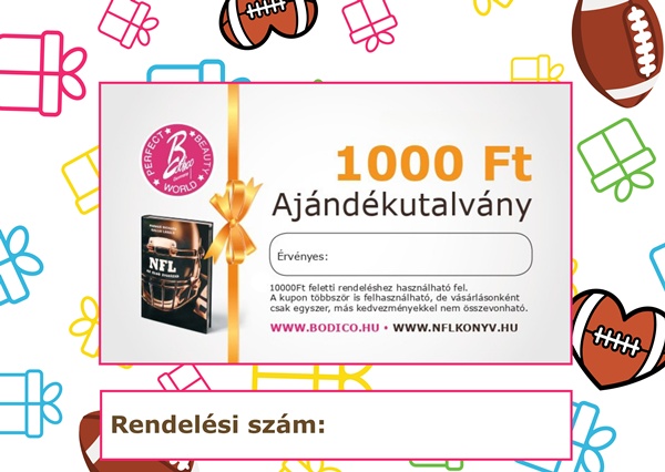 Minden rendelés mellé ajándék 1000 Ft értékű ajándékutalványt adunk